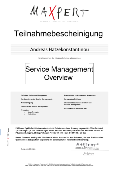 Service Management ITILv4