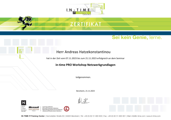 PRO Workshop Network+